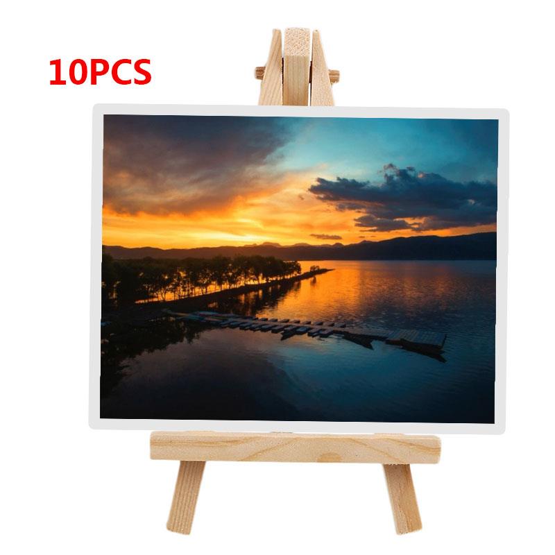 Staffeli tre mini 10 stk maleri display 15.5*8.5*1.6cm kunstner penn børster kunst stativ foto mini staffeli