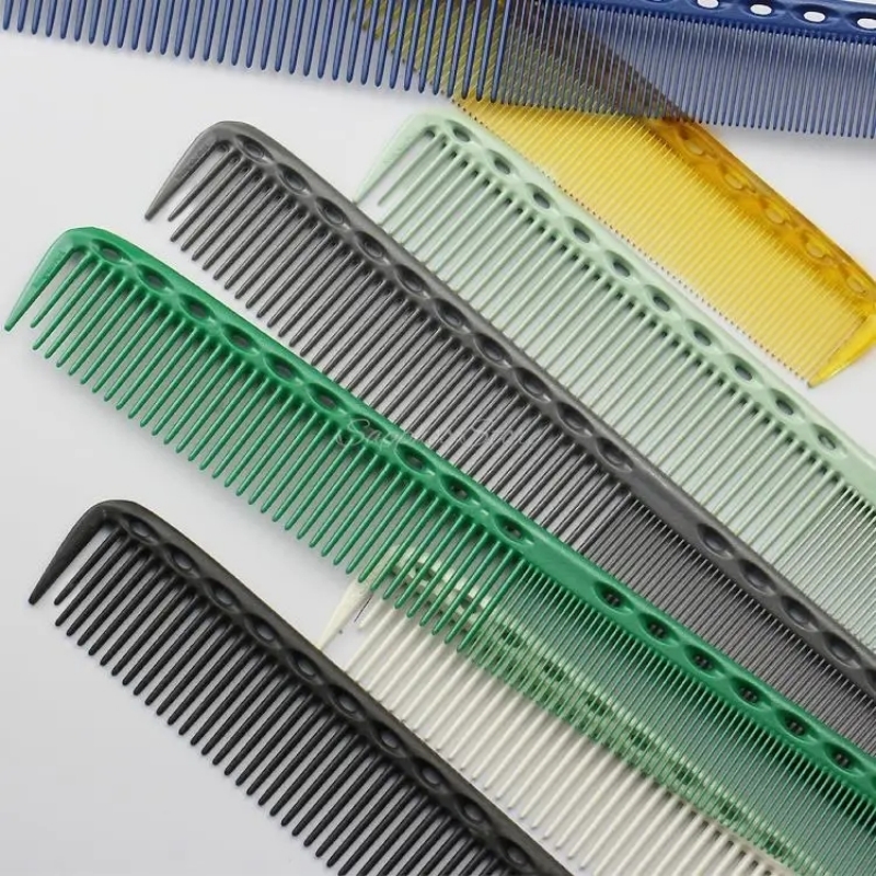 Peine de corte de pelo japonés de doble cara, herramientas antiestáticas multifuncionales de resina para barbería, 21,5 cm