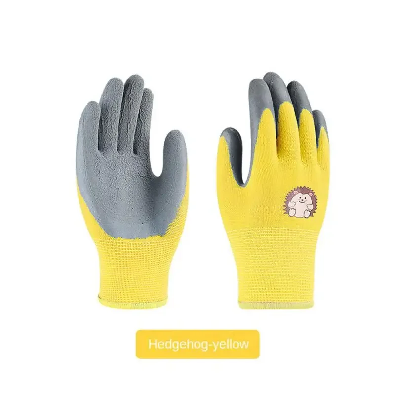 Kinder-Latex-Handschuhe, langlebig, wasserdicht, für Arbeit, Garten, rutschfest, Kindersicherheit, rosa Gummi-Handschuh, pannensicher, Küche, Hof: green