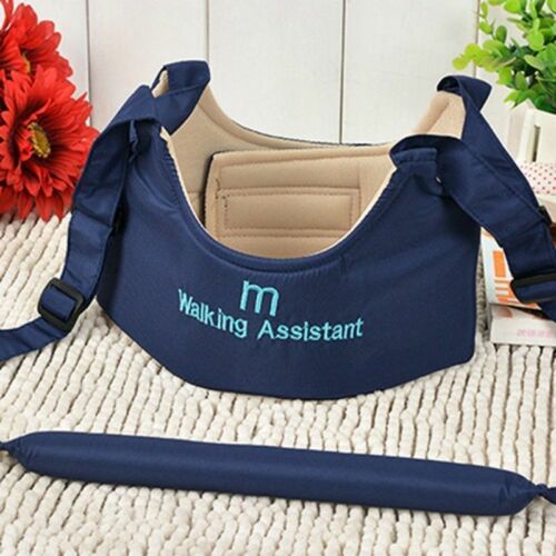 Schattige Baby Peuter Walk Peuter Veiligheid Harness Assistant Walk Leren Wandelen Baby Walk Assistent Riem: Marineblauw