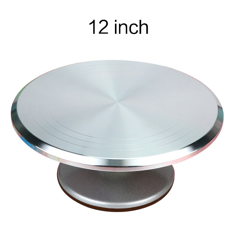 8 12 Inch Cake Rack Craft Draaitafel Platform Taart Draaitafel Roterende Taart Bakken Nozzle Spatel Cake Stand: 12 inch-C