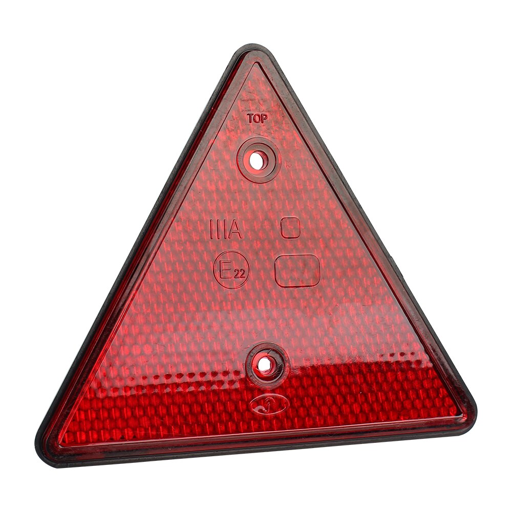Voor Poortpalen Veiligheid Schroef Reflectoren Rood Achterlicht Reflectoren 2 Stuks Driehoek Reflecterende