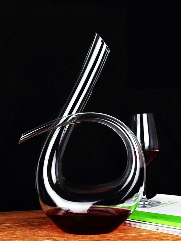 Decanter Set Wine Box Crystal High Grade Wine Decanter Box Harp Swan Decanter Wine Separator 1500ml