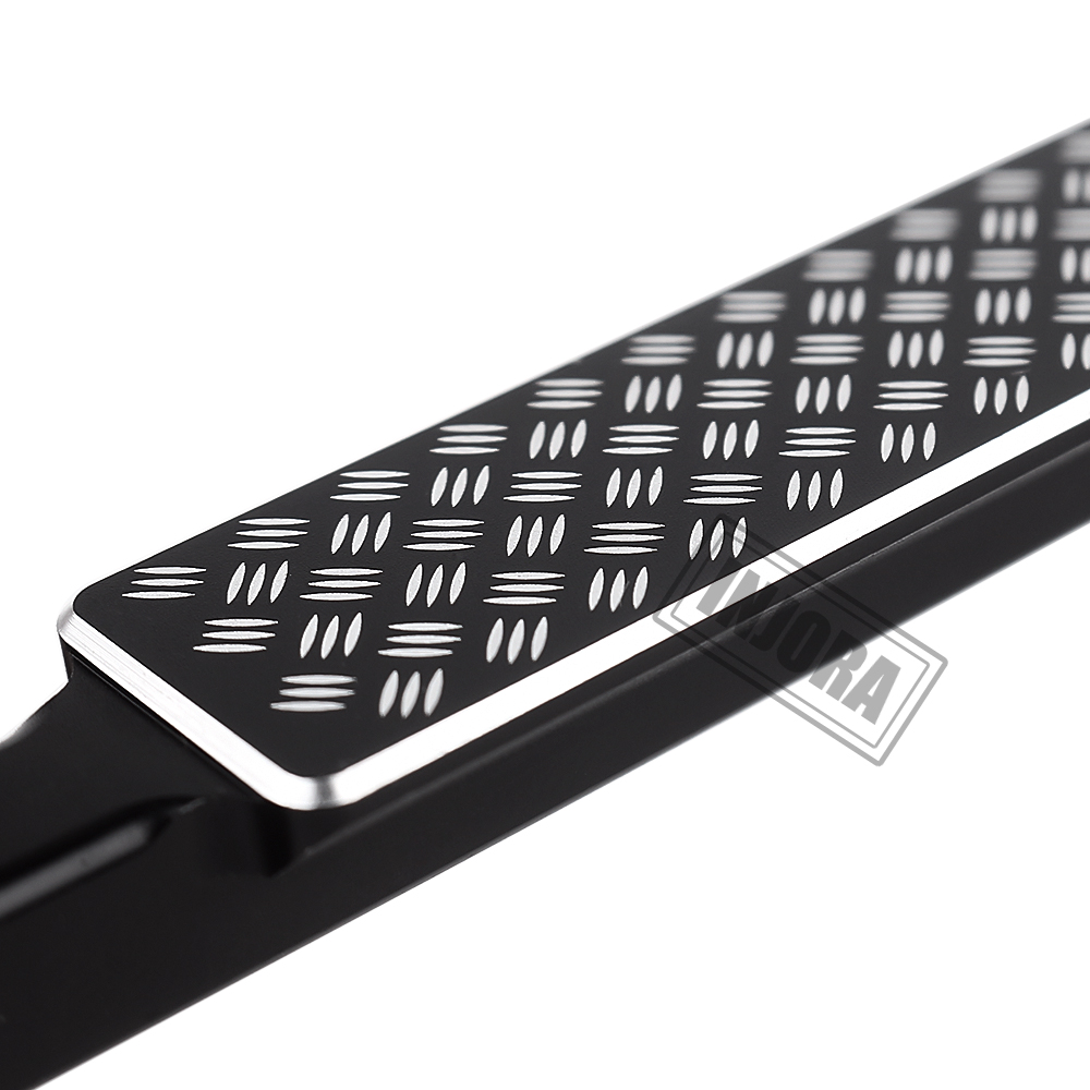 INJORA 2PCS Metal Black Side Pedal Rock Sliders for 1/10 RC Crawler Car TRX4 TRX-4