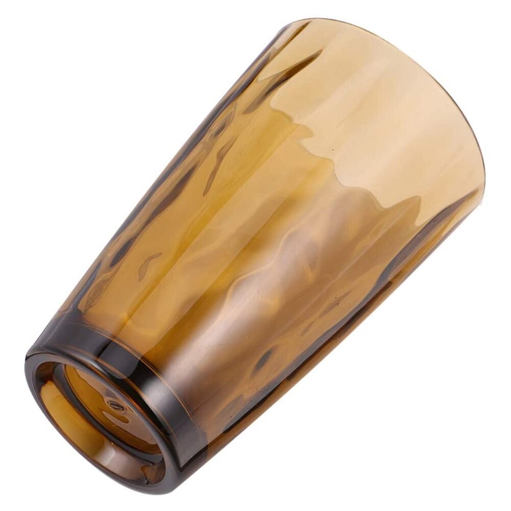 Plastic Water Beker, Zomer Transparante Water Cup, Anti-Val, Restaurant Servies, 460Ml: Bruin