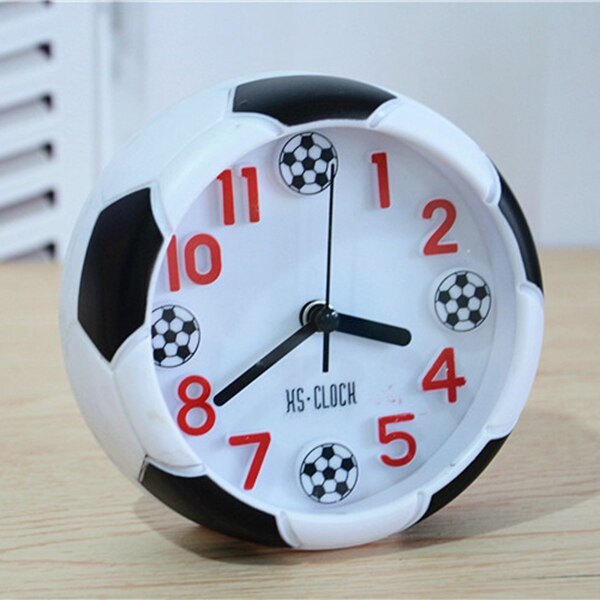 Quartz clocks Clock 3d real Football alarm clock for kid children bedroom home decor
