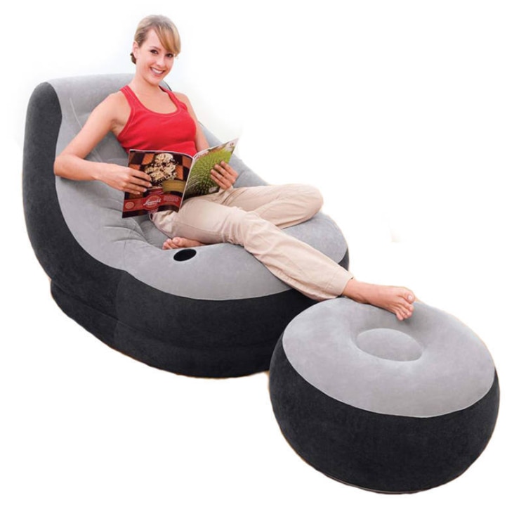 Lazy flocking inflatable sofa set leisure sofa lazy sofa from 2