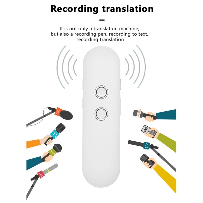 42 Languages Voice Translator Two Way Easy Trans Smart Voice Language Translator Portable Bluetooth 5.0