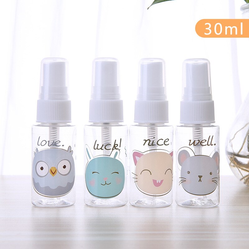 1Pcs Transparant Lege Spray Flessen 30Ml/40Ml/50Ml/100Ml Plastic Mini Navulbare container Lege Cosmetische Containers Sub-Fles: 30ml random color