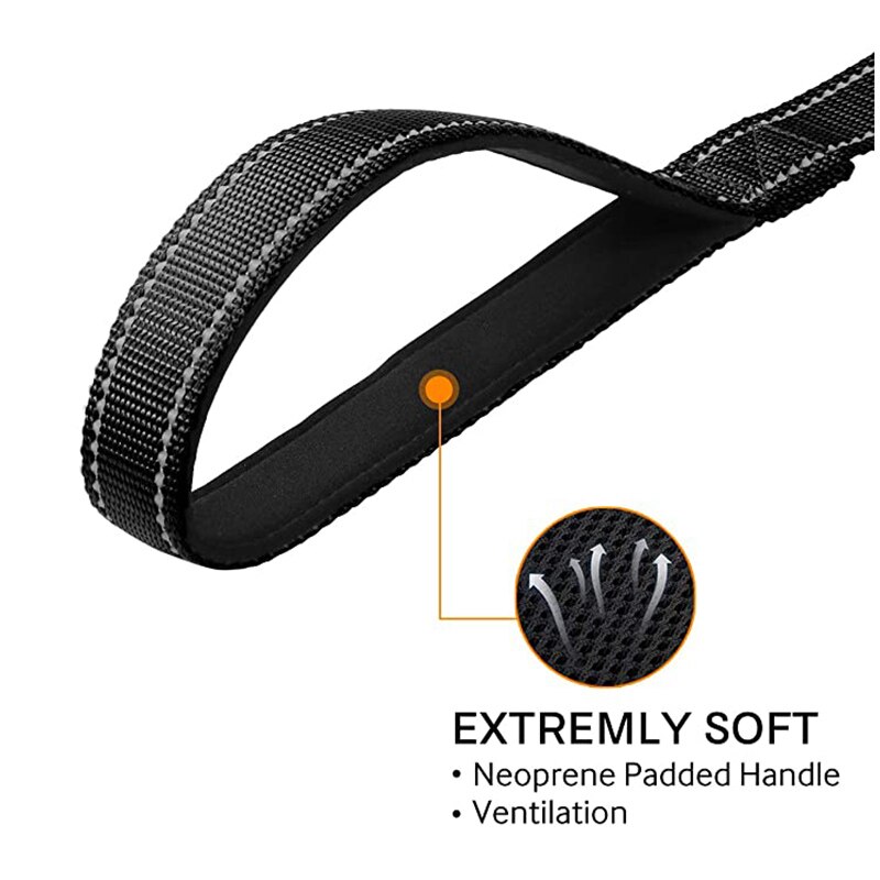 Reflective Nylon Dog Leash with Padded Handle Dogs Leashes for Walking Training Lead for Medium Large Dogs Pet Supplies
