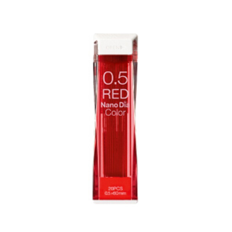 Lápices mecánicos de colores de 0,5mm, cables para pintar, recargas lápiz mecánico especial, papelería escolar, suministros de oficina: Rojo