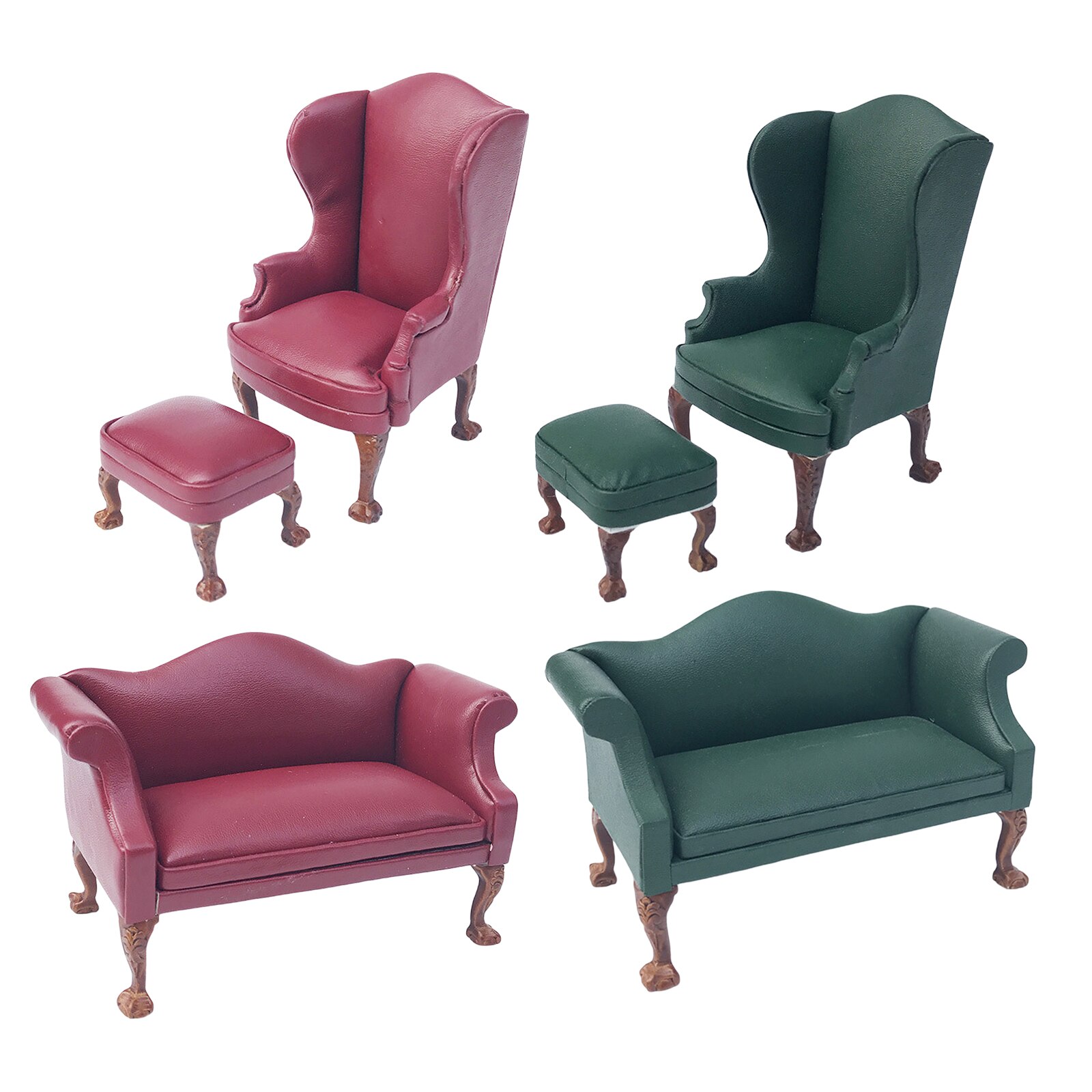 Moderne 1:12 Miniatur Puppe Haus Sessel Sofa Couch Stuhl Zubehör