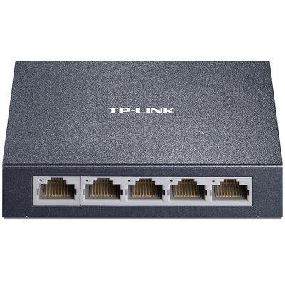 Commutatore rapido di Ethernet di shell 5-port d&#39;acciaio di TP-LINK TL-SF1005D 10/100Mbps i porti adattivi RJ45 hanno condotto la spina e il gioco automatici del MAC di vibrazione del porto