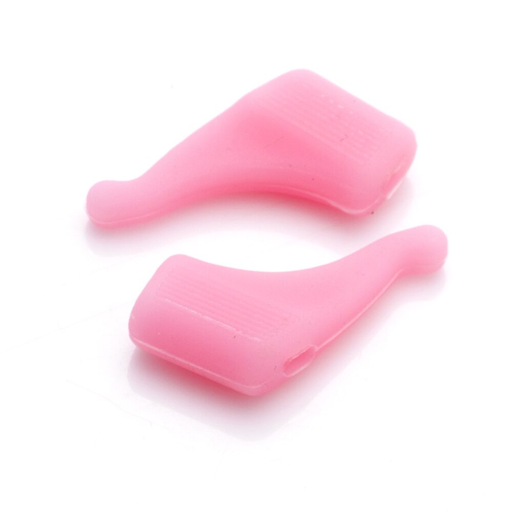 Crochet d'oreille antidérapant pour lunettes, 50 paires, accessoires de lunettes, poignée universelle en Silicone, support de pointe de tempe: pink-50pairs
