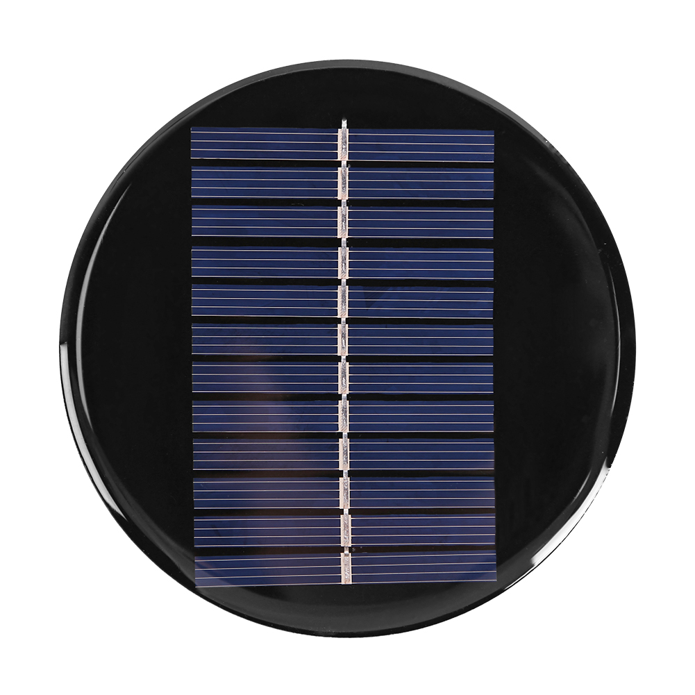 6V 0.8W Mini Polycrystalline Silicon Solar Cell Module Circle Round Polysilicon Solar Panel Module 24 Solar Cells
