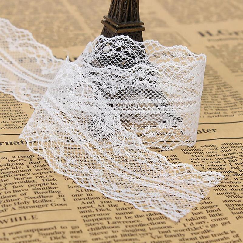 1pc 1000x4cm Embroidered DIY Craft Trim Sewing Lace Accessories Fabric Ribbons Materials Net Hand A6L2