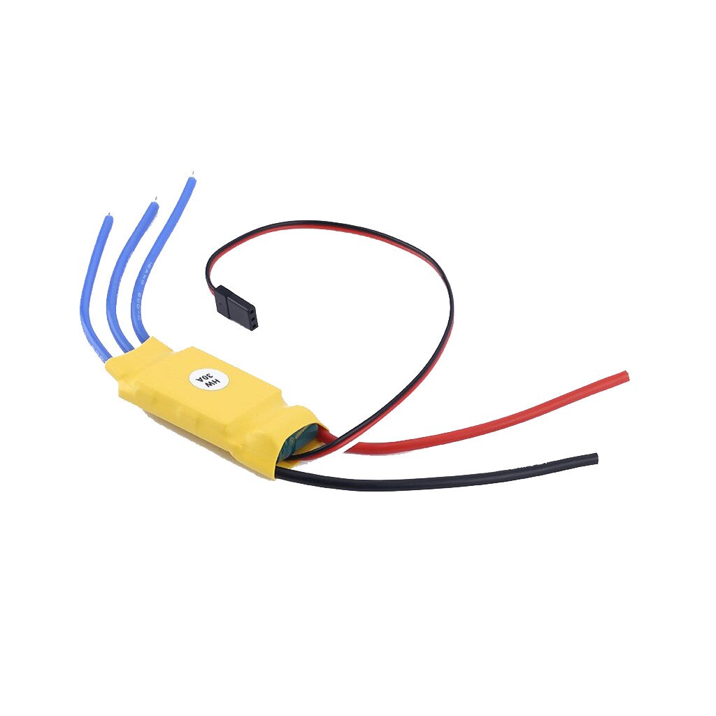 30A Brushless Motor Speed Controller RC BEC ESC T-rex 450 V2 for Helicopter Boat 57mm x 25mm x 8mm 906#2