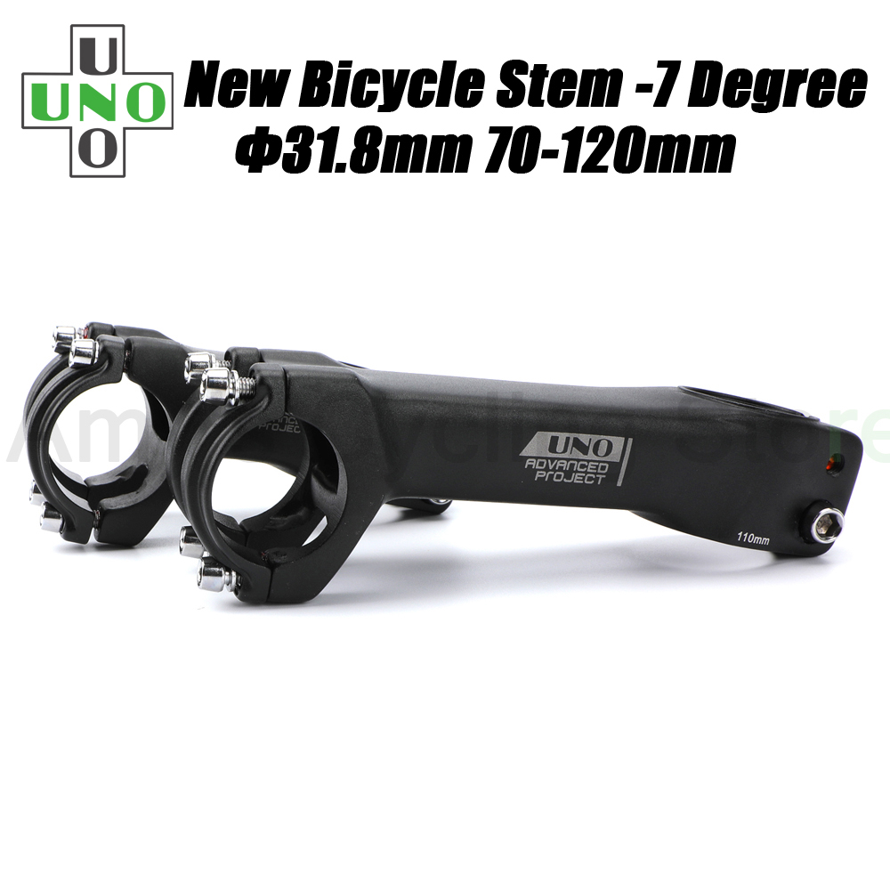 UNO MTB Vorbau-7 Grad Integrierte Lenker Vorbau 31,8 Aluminium Fahrrad Stange 70-120mm Griff Bar Verlängerung fahrrad Lenkrad
