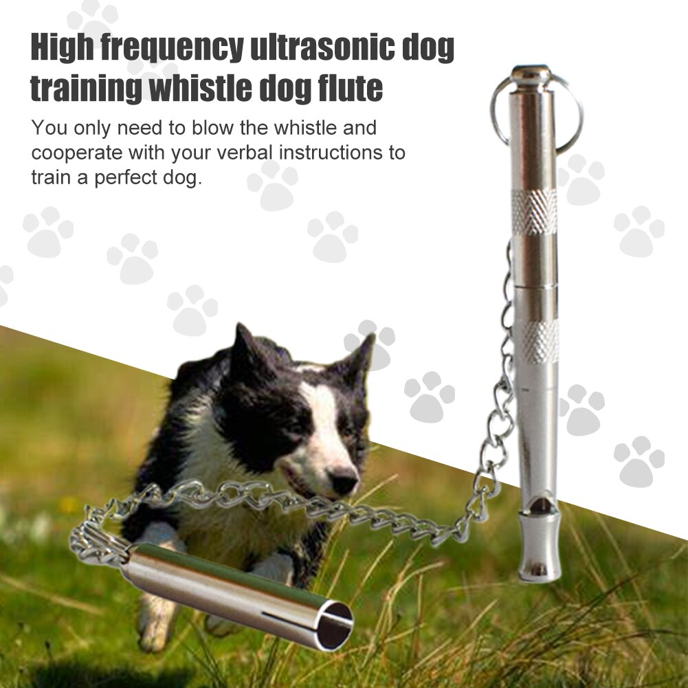 Silbato de Metal para perros, herramienta de entrenamiento para gatos de frecuencia ajustable, práctico, portátil, flauta, suministros para mascotas