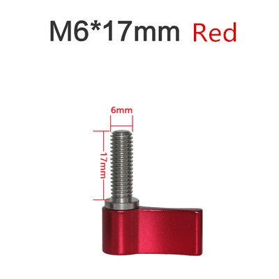 Jadkinsta Locking Screw Adapter 17mm 23mm Length M6 M5 Thread Clamping Screw Holder L Shape Wrench Spanner Camera Accessories: M6 17mm red