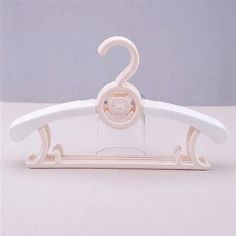 Perchas de plástico con dibujos animados para ropa de bebé, 8 colores, estantes de Secado al aire libre reutilizables para niños, organizador de abrigos de ropa: A