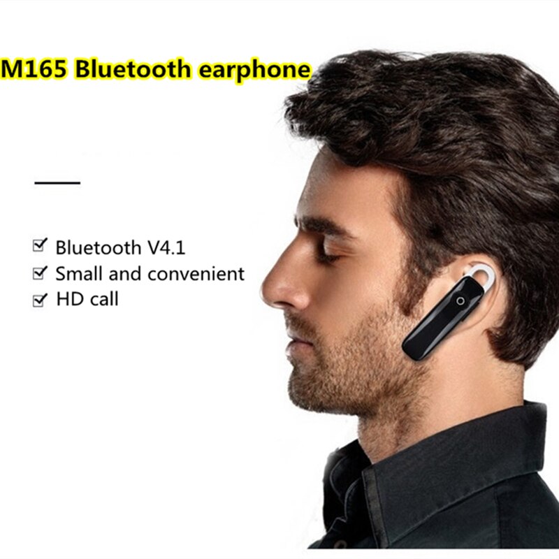 Mini M165 Bluetooth Oortelefoon Draadloze Hoofdtelefoon Handsfree Call Business Oordopjes Bluetooth Headset Met Microfoon Voor Smartphones