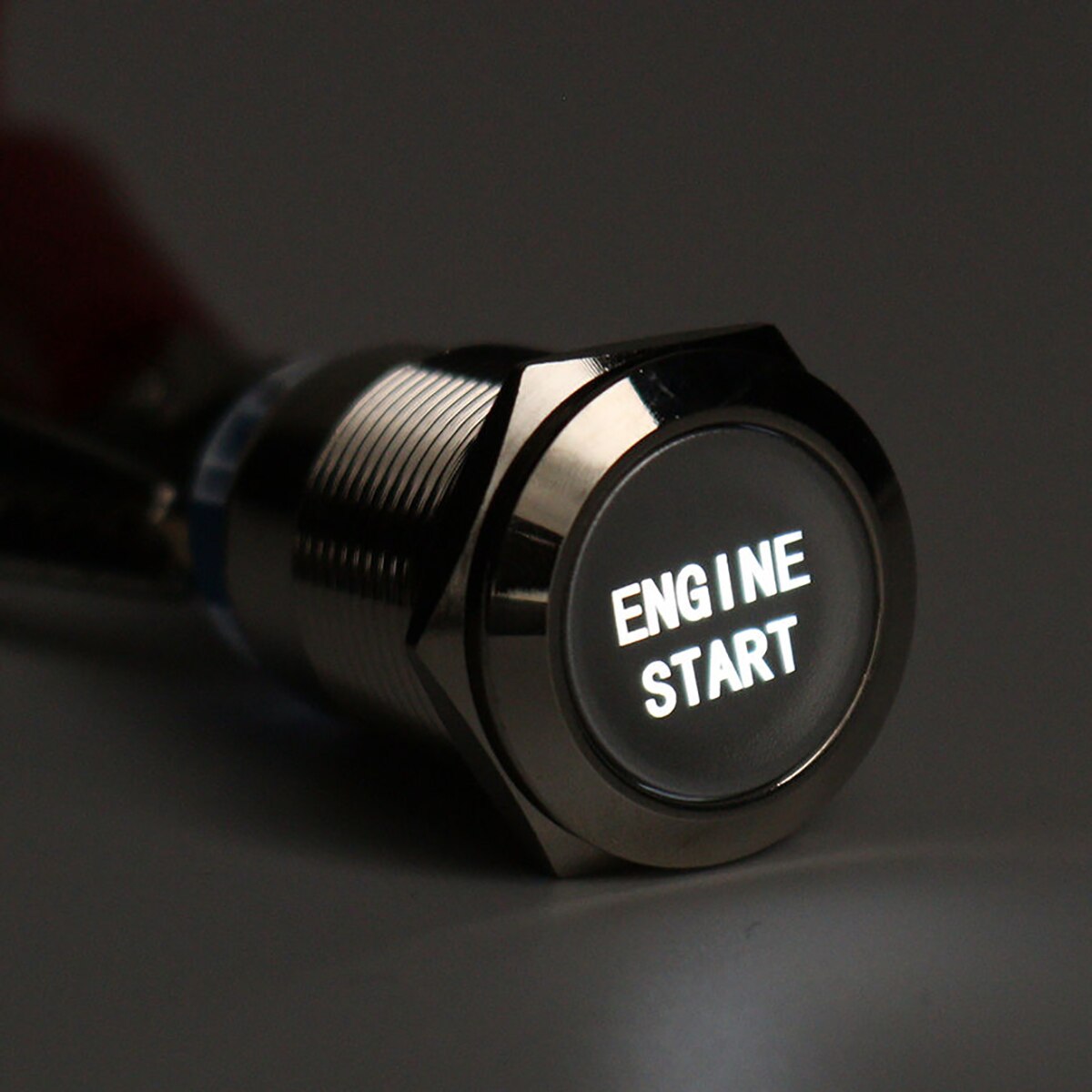 Newest 12V 19mm Waterproof Car Metal Momentary Engine Start Push Button Switch LED