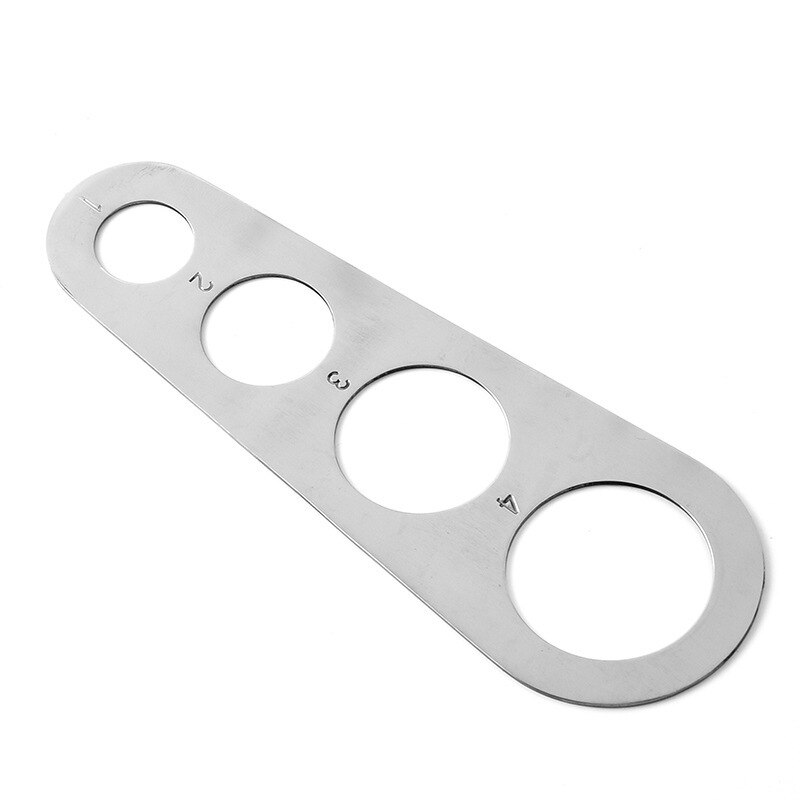 in Acciaio Inox di spaghetti Misuratore Strumento di pasta Porzione di Controllo gadget con 4 Che servire Porzione di Cottura Forniture di Strumenti di Controllo