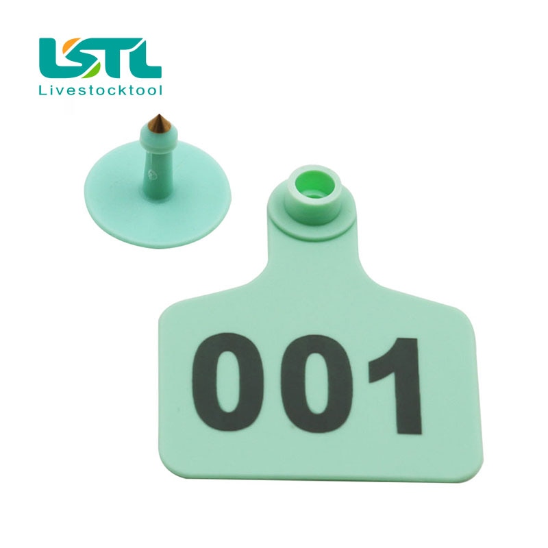 100Pcs Farm Animal Oormerken Nummer 001-500 Koe Vee Identificatiekaart Tpu Oor Tag Borden Met Woorden oorbellen