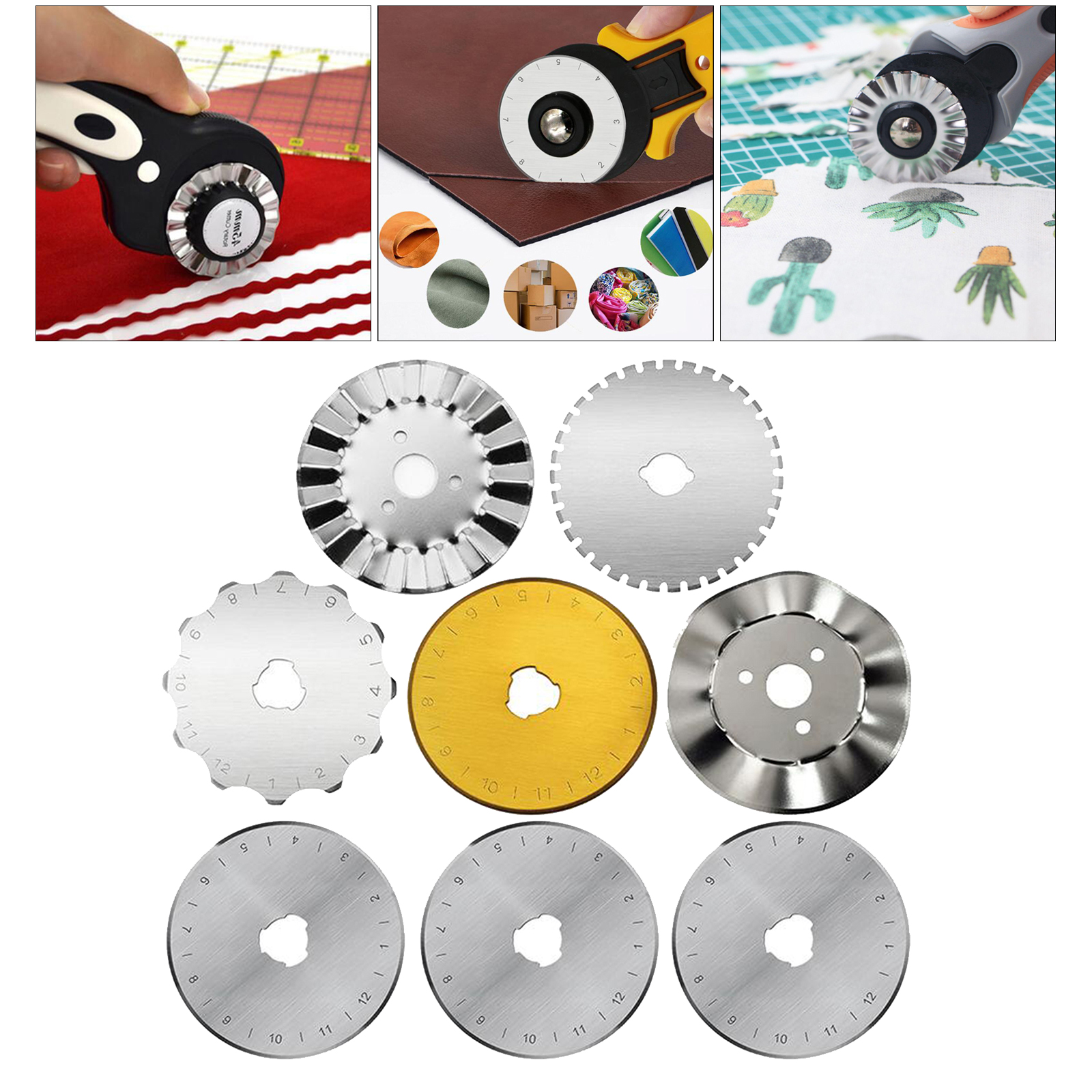 45mm Round Rotary Cutter Blades Set Quilting Cutting Art Craft supplies