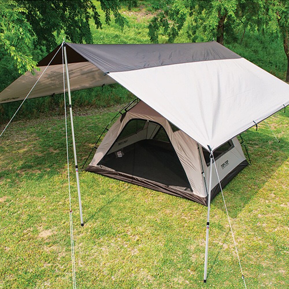 Verdickte zeltstangen aus aluminiumlegierung, verstellbare zeltstützstangen, ersatzstangen für strandmarkisen, zubehör für campingzelte und reisen