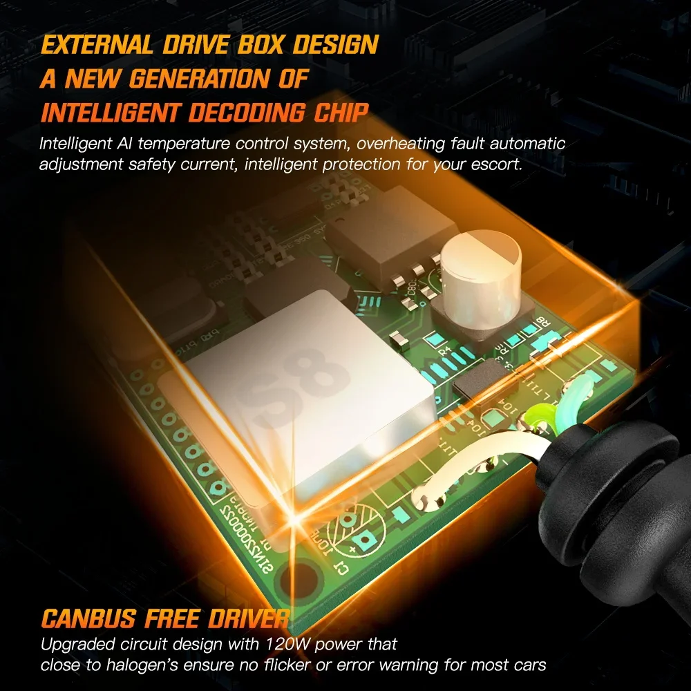 NIGHTEYE H7 doprowadziło Canbus 45000LM H4 Żarówki samochodowe 120W H11 H8 H9 9005 HB3 9006 HB4 Lampy samochodowe 6500K Białe diody doprowadziło 12V Światła samochodowe