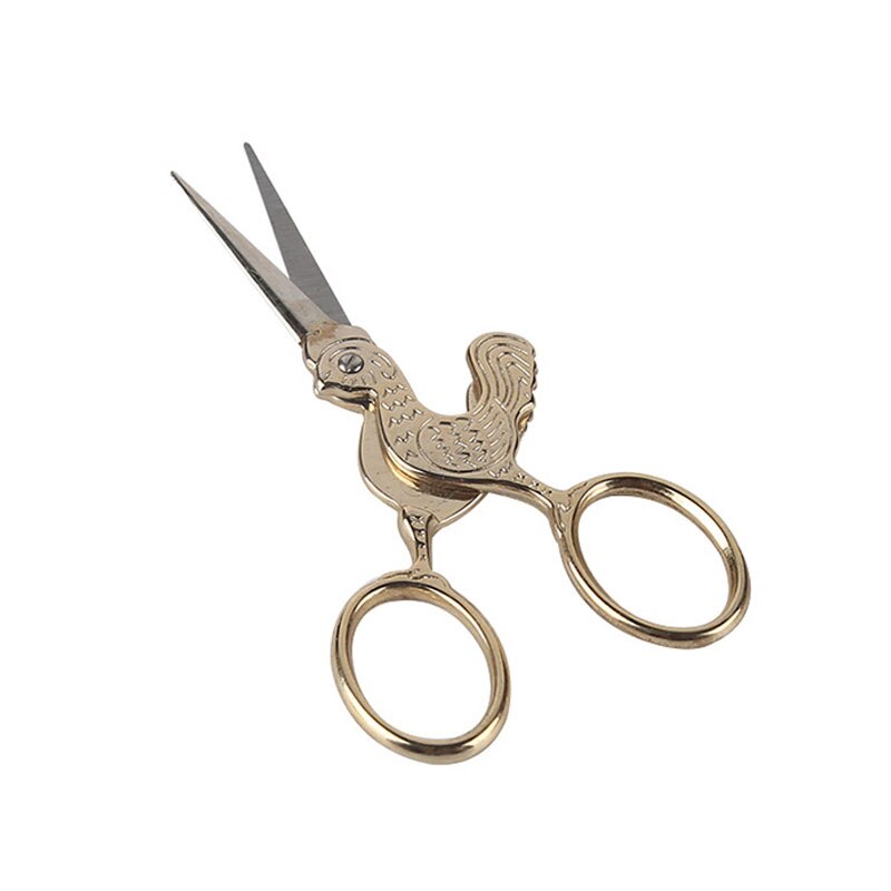 Forbici da cucito per modellismo zodiacale cinese forbici da ricamo Vintage ▾ strumenti per cucire forbici decorativo dorate in acciaio inossidabile