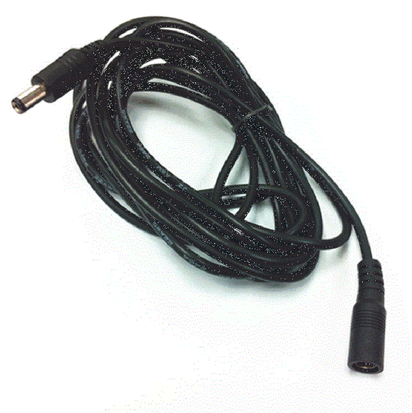 Cavo di Alimentazione DC5521 22AWG Maschio-Femmina con Connettore DC 5.5x2.1 per Strisce LED 5050/2835, Cavo di Alimentazione per Accessori di Illuminazione