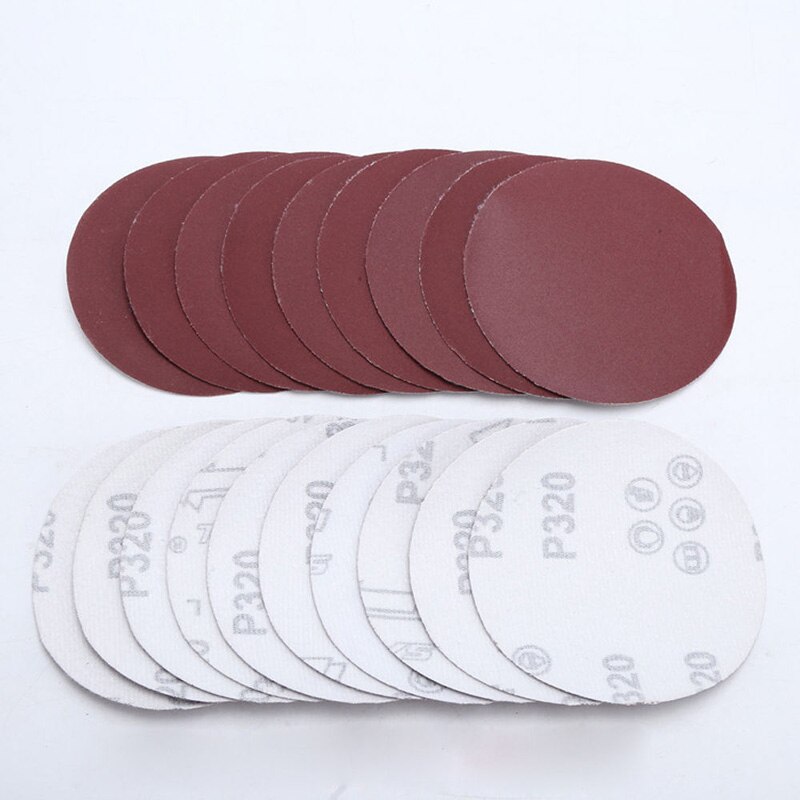 10pcs 4inch 100mm Round Sandpaper Disk Sand Sheets Grit 40-2000 Hook Loop Surfaces Sanding Pad Grinder Disc Flocking Polish