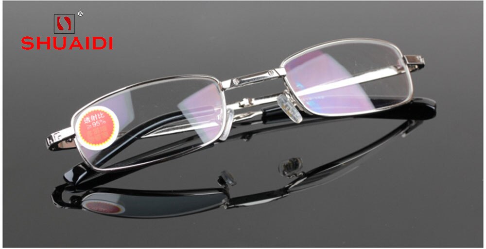High-End Folding Reading Glasses Men Women Ultra-Light Portable Spectacles Glass Lens +0.75 +1 +1.25To +4