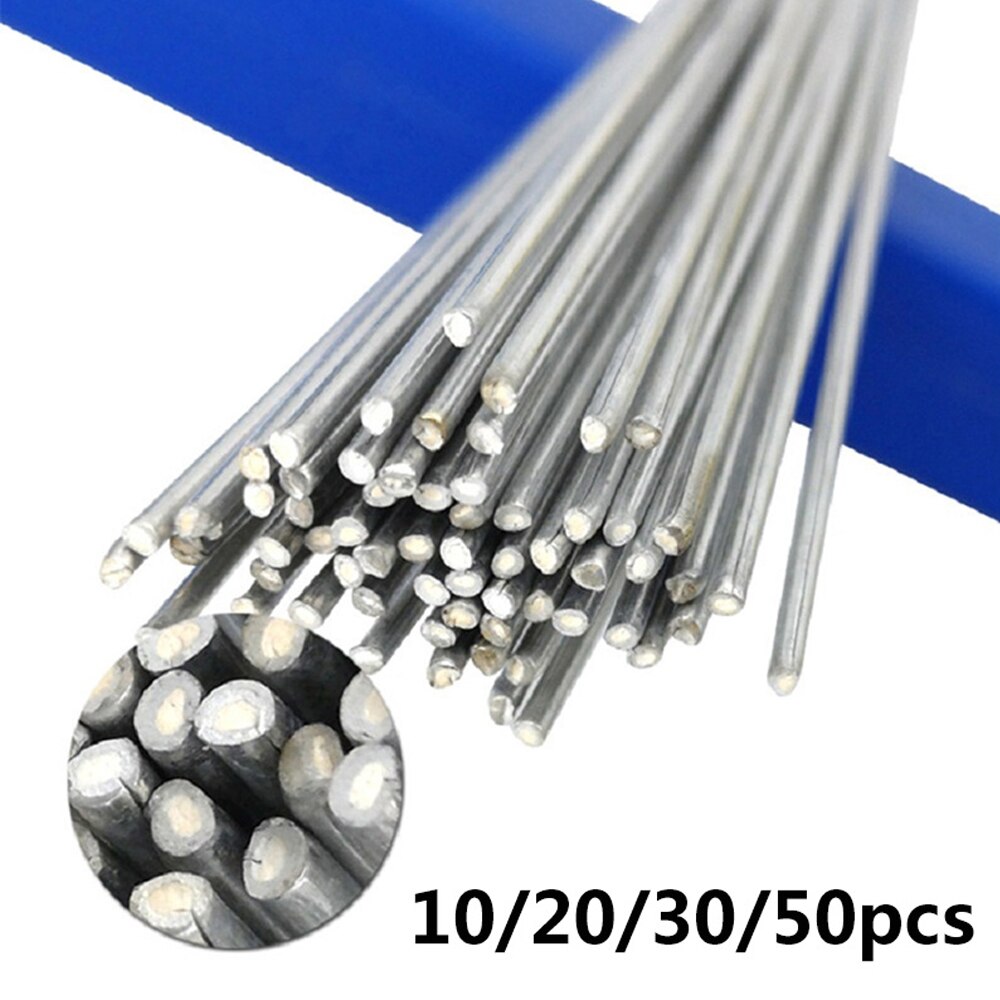 Alambre de soldadura de baja temperatura, núcleo de soldadura de aluminio, electrodo de aluminio (sin flujo), multiherramientas, 10/20/30/50 Uds. 1,6mm/2mm * 50cm