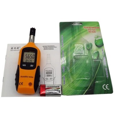 Portable Mini HT-86 Precision Hygrometer to Measure Air Temperature Humidity Meter Gauge Digital Psychrometer