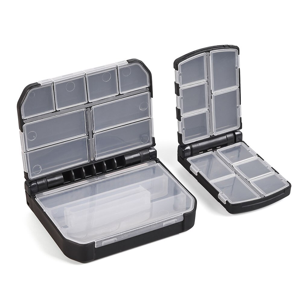 Semi-Automatic Opening Fishing Tackle Box Fish Hook Pin Box with Grid Fishing Gear Supplies for Fisherman Angler