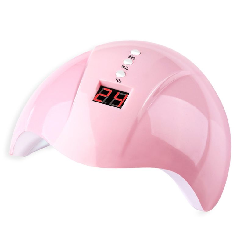 Lámpara de curado de resina LED UV, secado de uñas de GEL UV, 36W, 395NW, luz LED, herramienta de fabricación de joyería con carga USB: Rosa