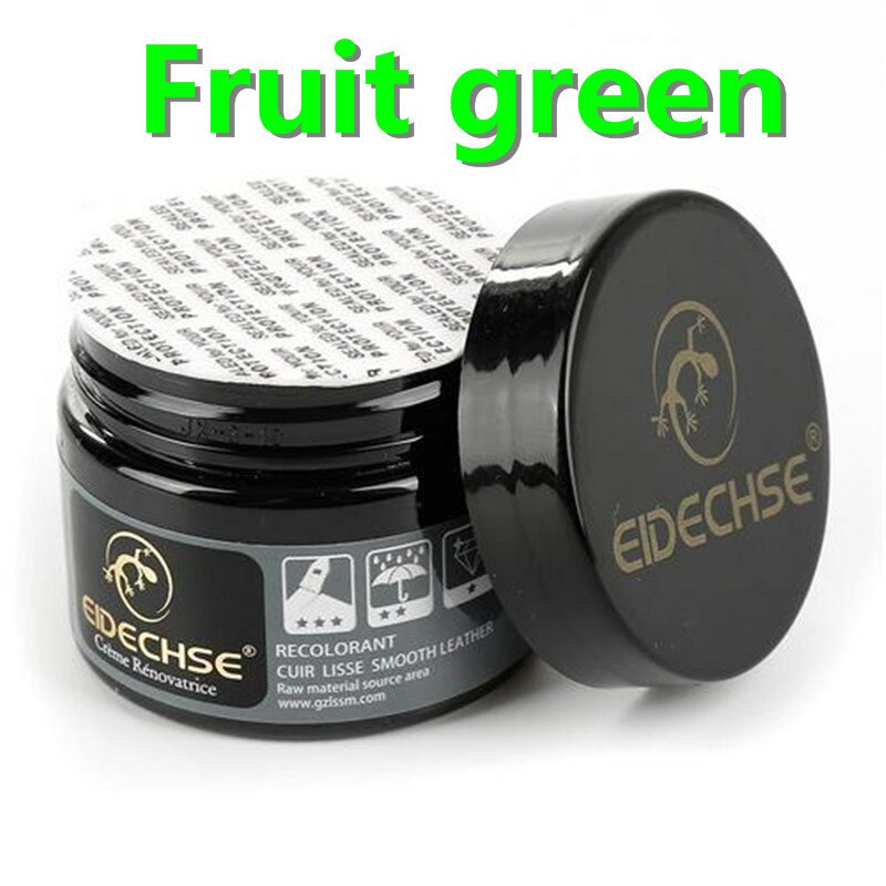 De cuero, reparación de la crema de reparación, restauración herramienta de asiento de Auto sofá abrigos agujeros cero grietas de restauración para coche 50ml: Fruit green