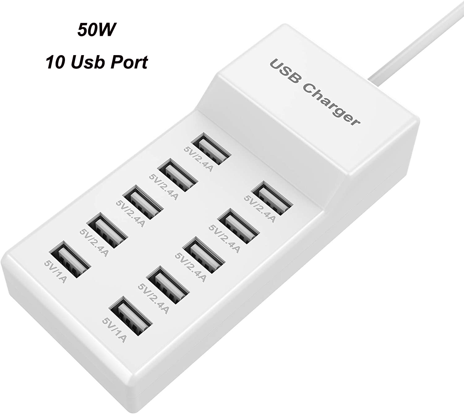 Station de charge rapide USB 100w, 12 Ports, pour IPad, caméra, écouteurs Bluetooth, manette de jeu, Apple Watch, haut-parleur, ventilateur