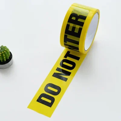 Rouleau de ruban d'avertissement jaune, 4.8cm x 25m, pour barrière de sécurité, pour Barricade de Police, pour entrepreneurs, nouvel arrivage: Rouge