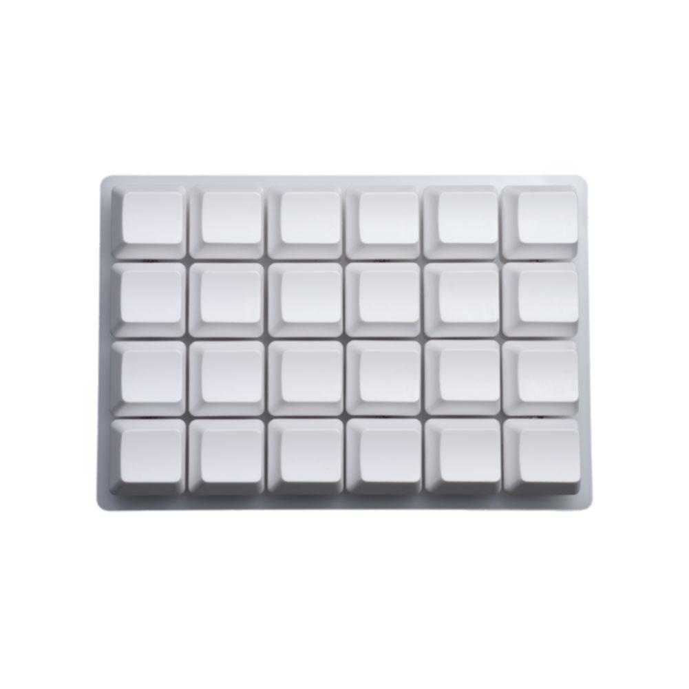 Mini teclado mecánico personalizado USB, 2/3/4/6/9/12/16/24 teclas, teclado para juegos, dispositivo Sayo, atajo, teclas programables Macro: Ámbar