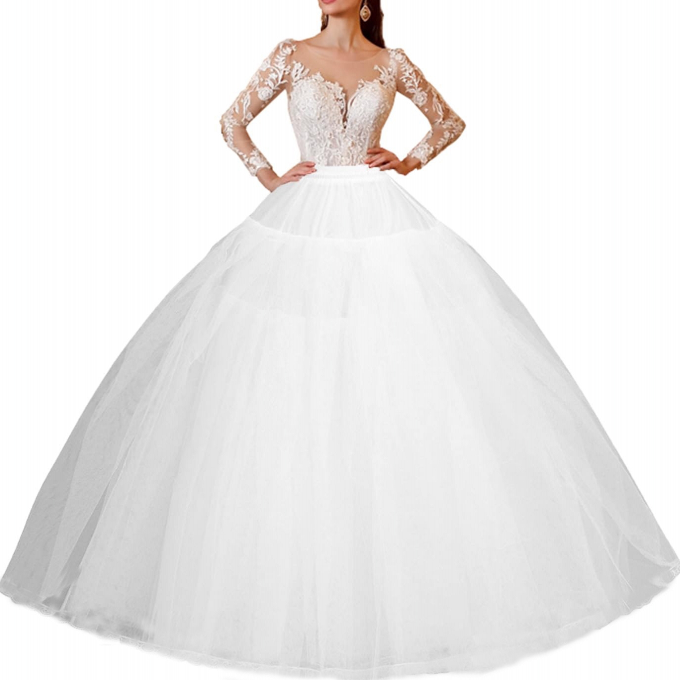 Bridal Wedding Petticoat Underskirt Ball Gown Crin Grandado