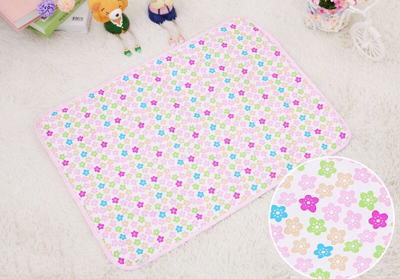 Alfombra impermeable de algodón de para bebés de 30x45 cm, almohadilla cambiante para la orina, suministros para el cuidado del bebé en casa