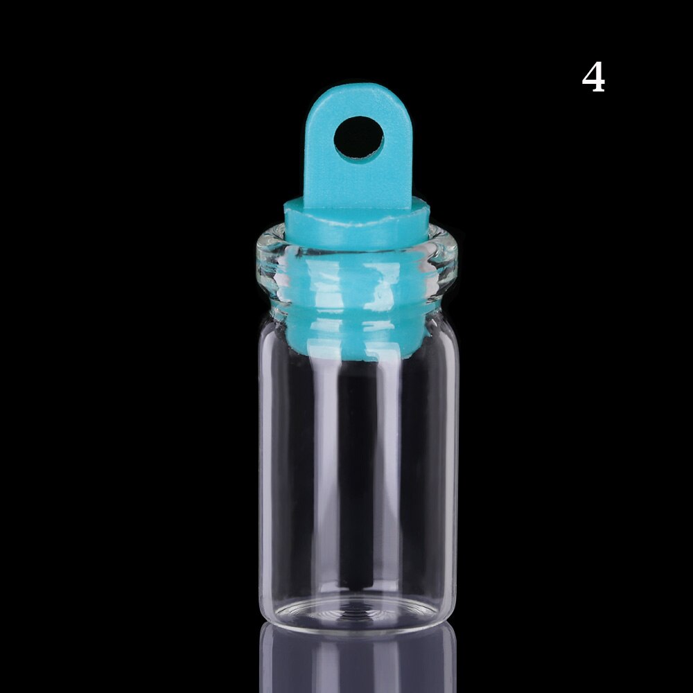 Frascos de cristal con adornos para botella de derrape, botellas de deseos de arcoíris, tapón de corcho, decoración, contenedores DIY, 5 uds.: 4