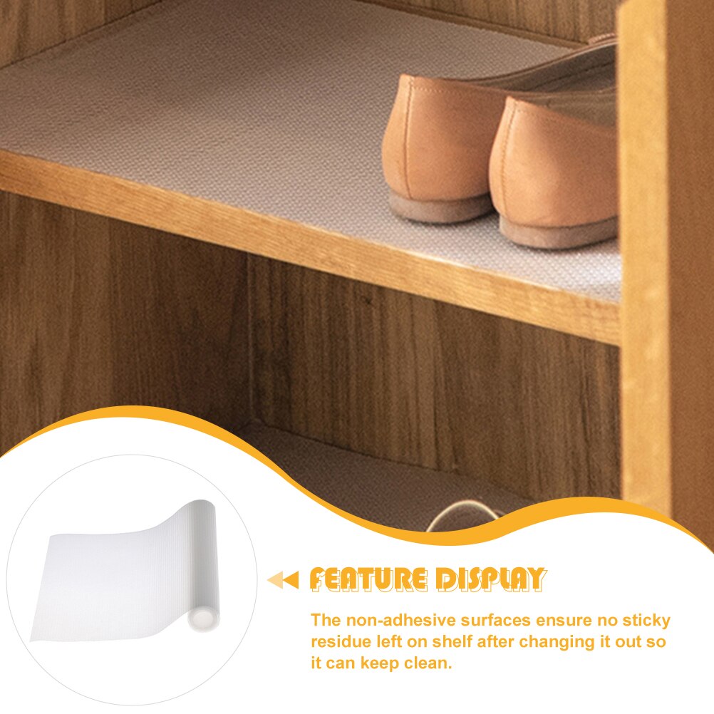 1 Roll Refrigerator Liner Mat Plastic Fridge Liner Washable Refrigerator Liner Pad
