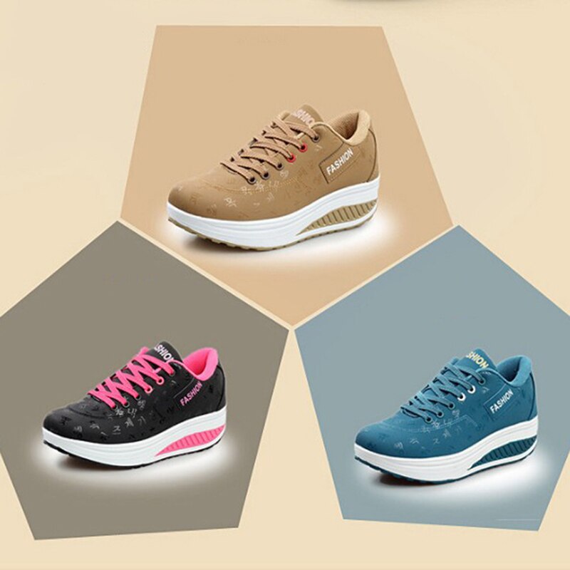 Dames plateauschoenen casual sport wandelschoenen veterschoenen sportschoenen all-match outdoor damesschoenen