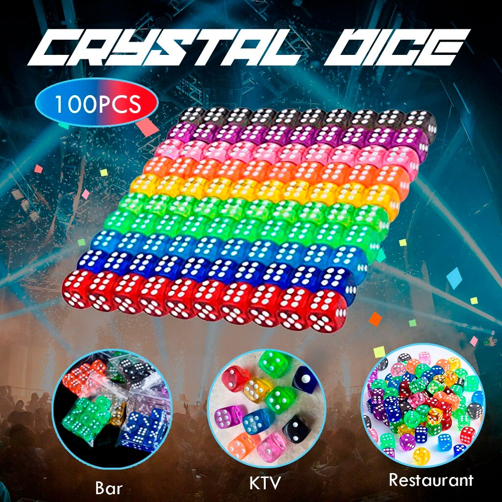 10Pcs/10 farben 16MM Transparent Grau Platz Ecke Bunte Kristall Würfel Schach Stück Rechten Winkel Sieb Cube für Puzzle Spiel #3